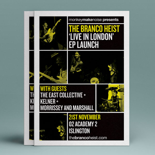 The Branco Heist Flyer Artwork